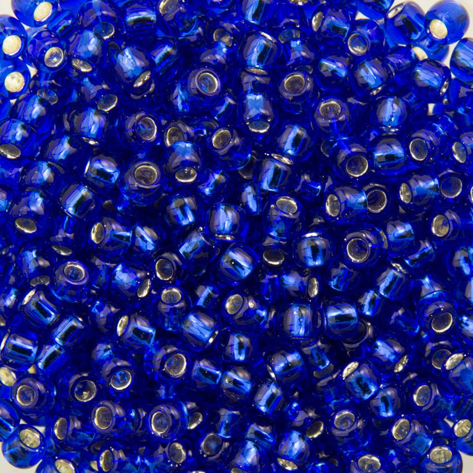 11/0 TOHO ROUND Silver Lined Cobalt Seed Bead (8g)