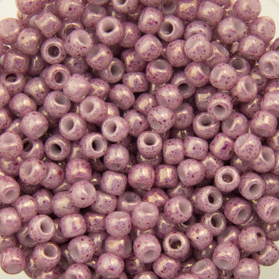 11/0 TOHO ROUND Marbled Opaque Pink / Pink Seed Bead (8g)