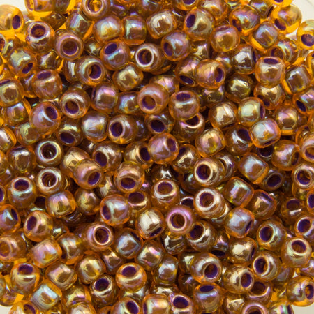 11/0 TOHO ROUND Inside Color Rainbow Hyacinth / Opaque Purple Lined Seed Bead (8g)