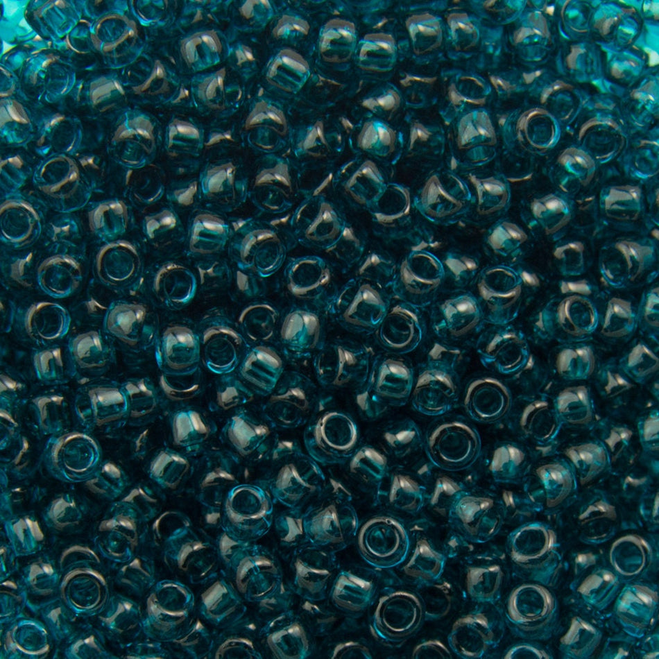 15/0 TOHO ROUND Transparent Capri Blue Seed Bead (8g)
