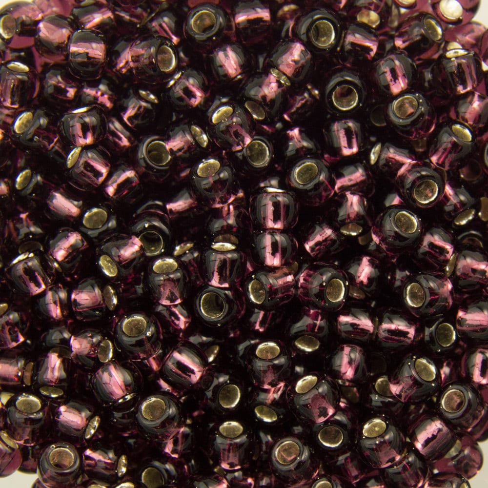 11/0 TOHO ROUND Silver Lined Amethyst Seed Bead (8g)