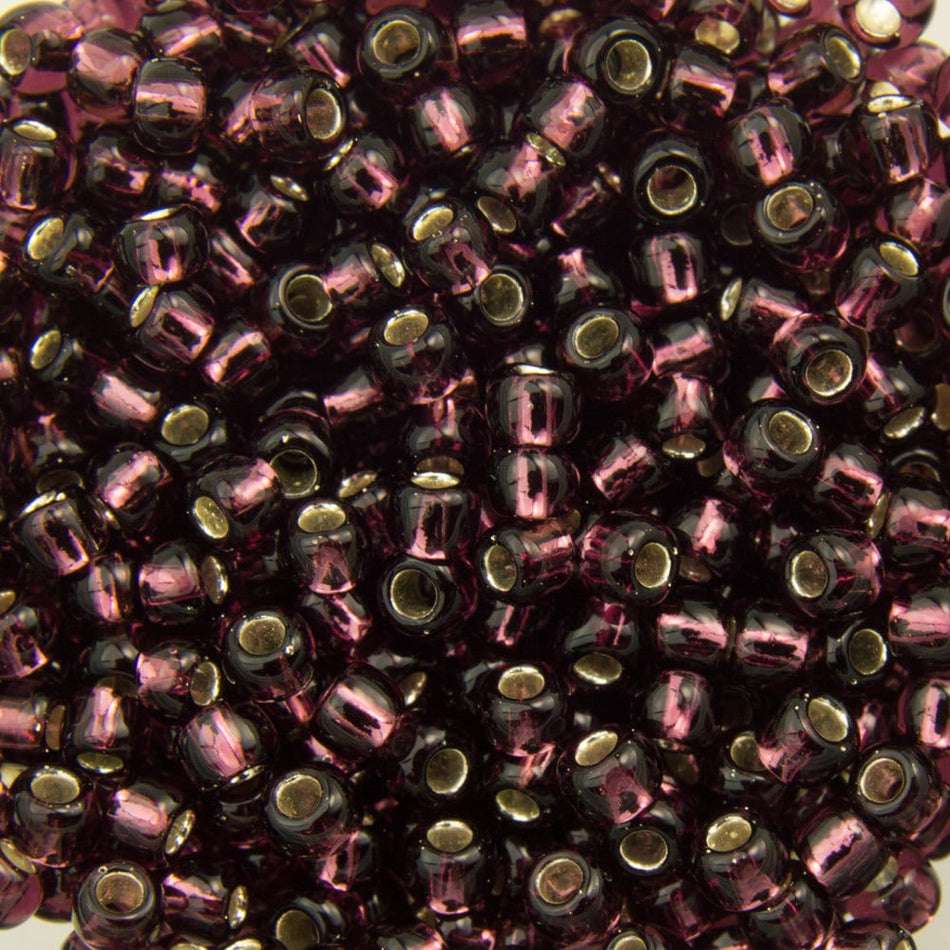11/0 TOHO ROUND Silver Lined Amethyst Seed Bead (8g)