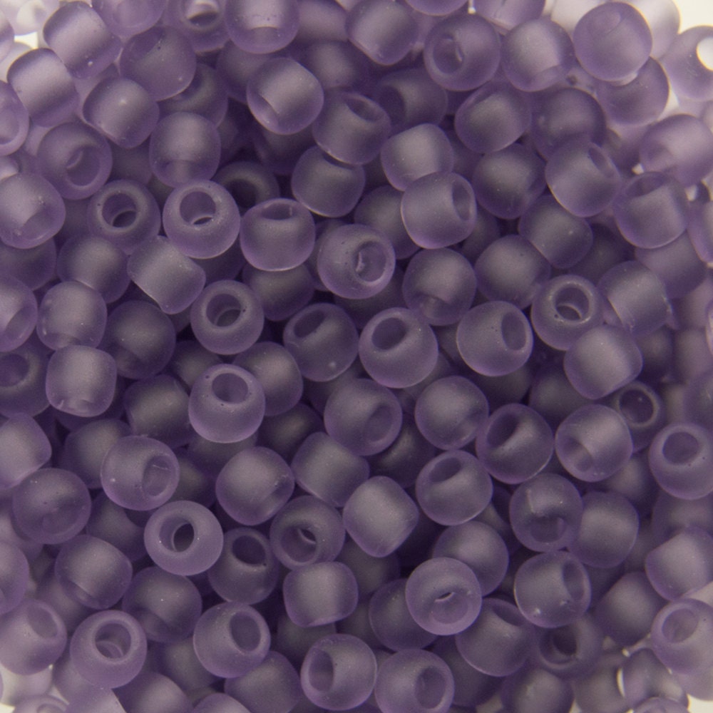 11/0 TOHO ROUND Transparent Frosted Sugar Plum Seed Bead (8g)