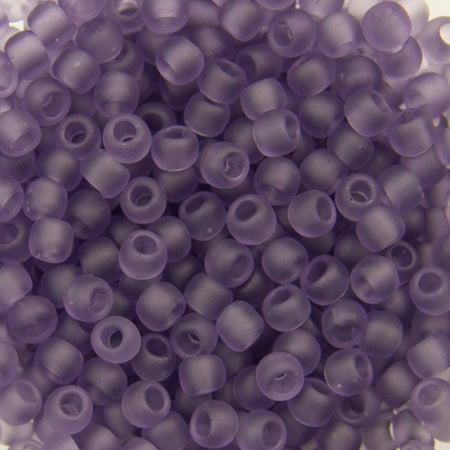 11/0 TOHO ROUND Transparent Frosted Sugar Plum Seed Bead (8g)