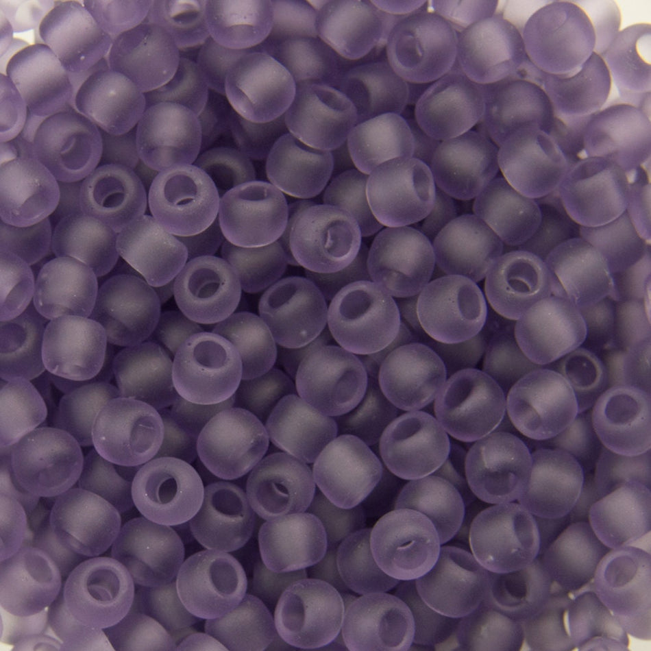 11/0 TOHO ROUND Transparent Frosted Sugar Plum Seed Bead (8g)