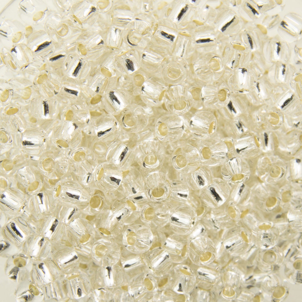 11/0 TOHO ROUND Silver Lined Crystal Seed Bead (8g)