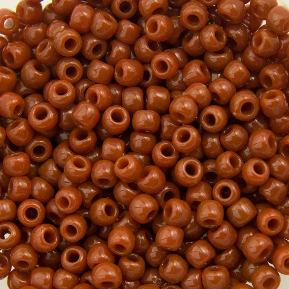 11/0 TOHO ROUND Opaque Terra Cotta Seed Bead (8g)