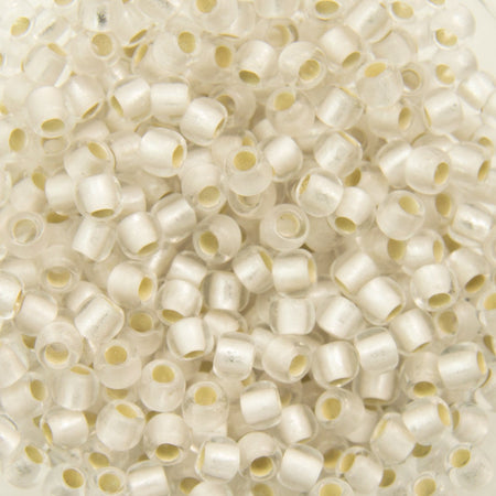11/0 TOHO ROUND Silver Lined Frosted Crystal Seed Bead (8g)