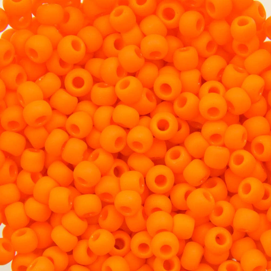 11/0 TOHO ROUND Opaque Frosted Cantaloupe Seed Bead (8g)