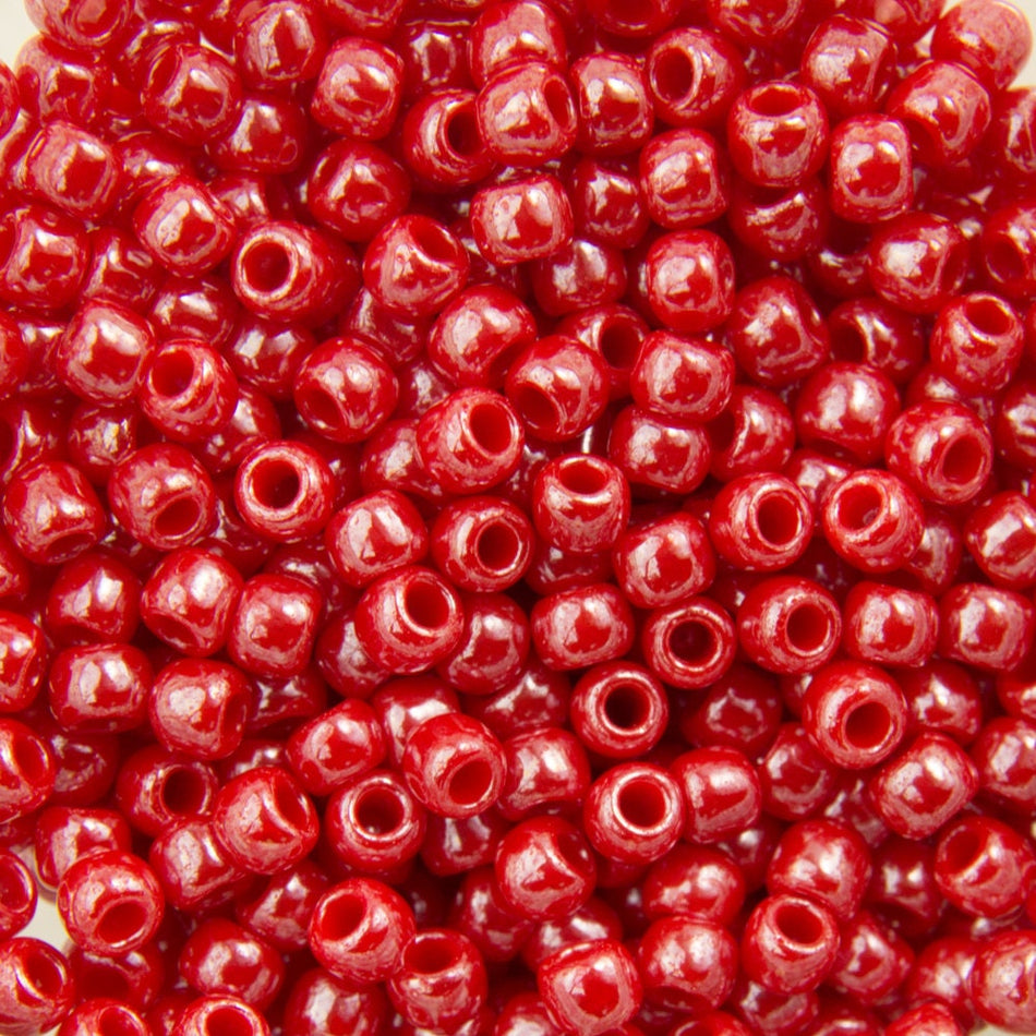 11/0 TOHO ROUND Opaque Lustered Cherry Seed Bead (8g)