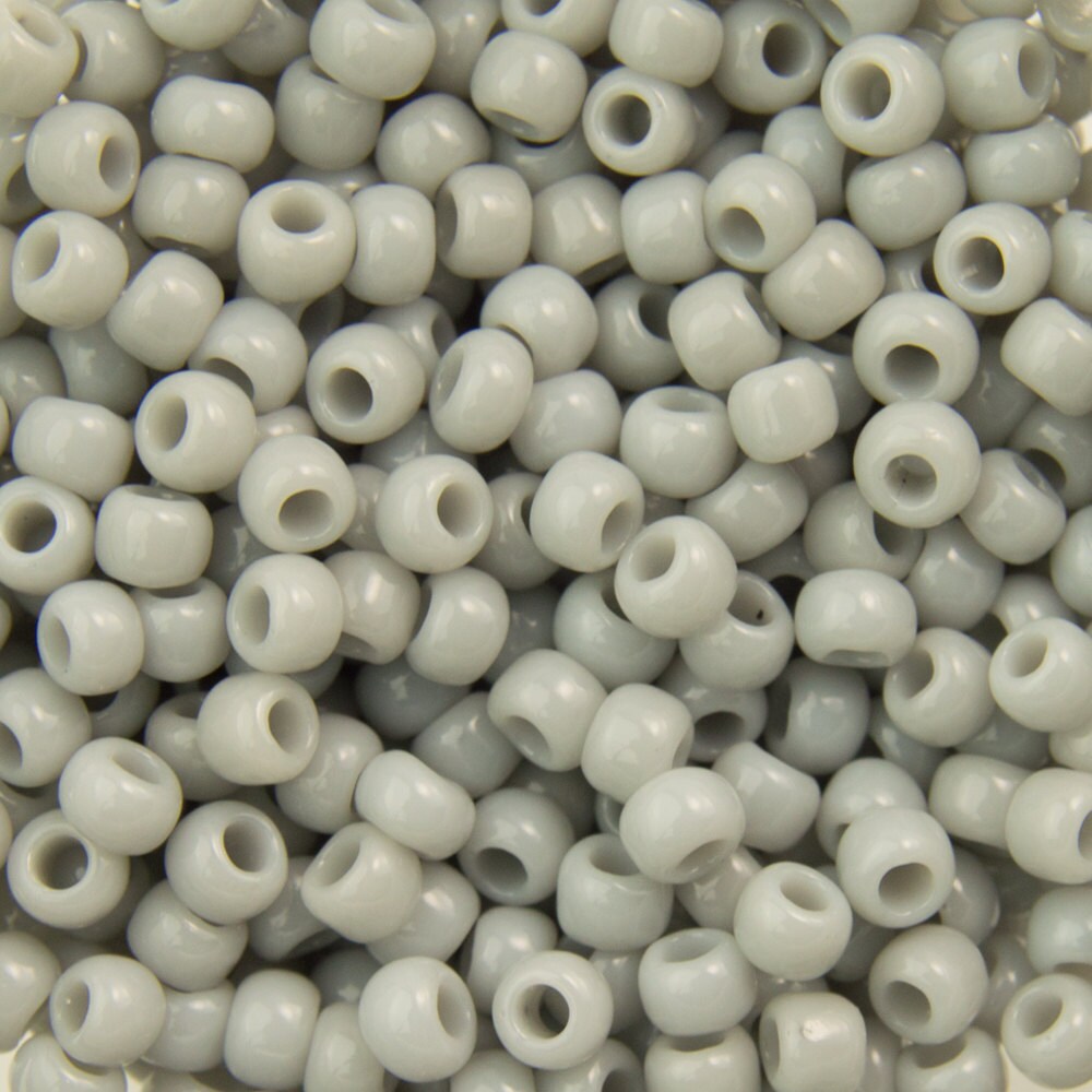 11/0 TOHO ROUND Opaque Gray Seed Bead (8g)