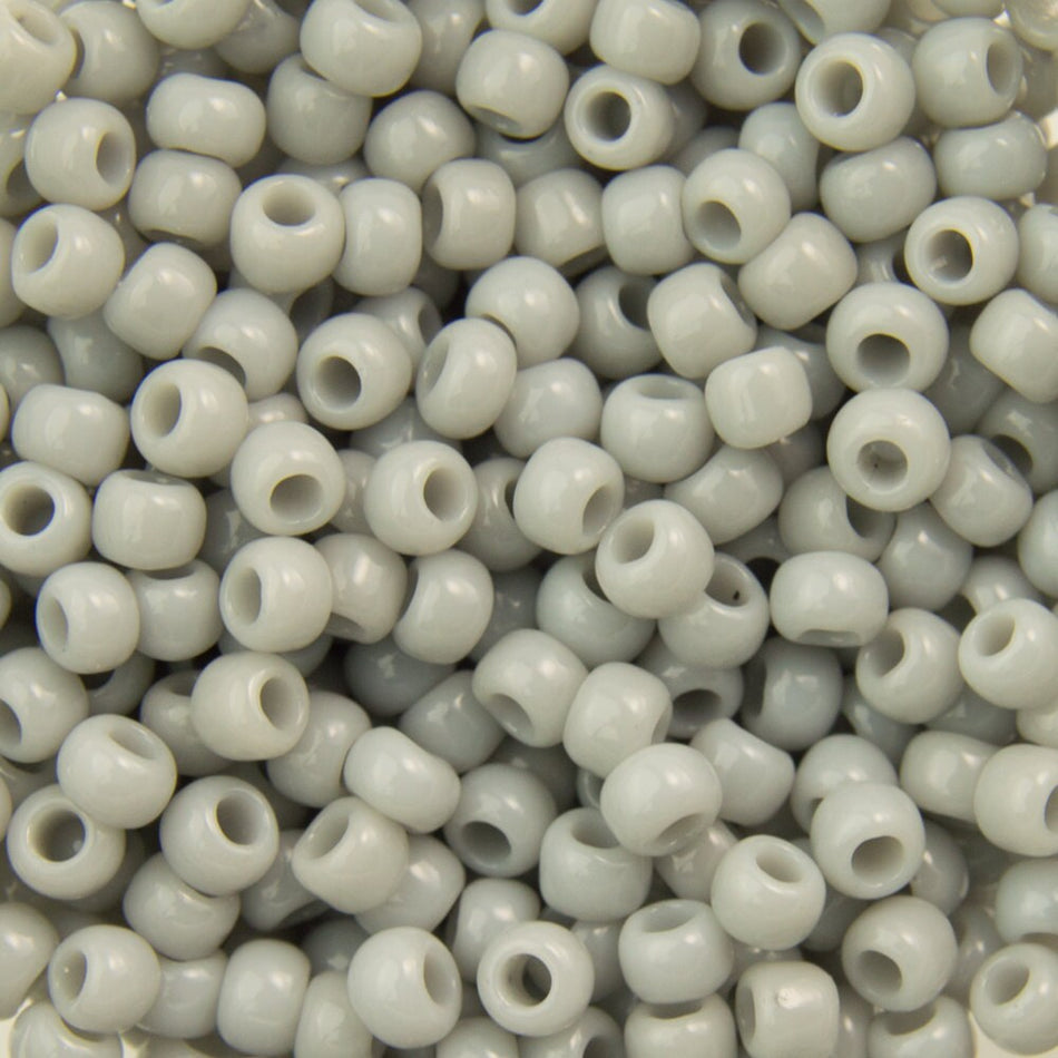 11/0 TOHO ROUND Opaque Gray Seed Bead (8g)
