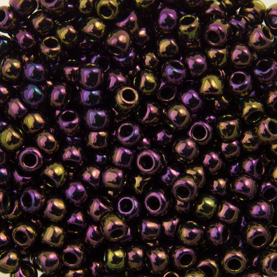 11/0 TOHO ROUND Metallic Iris Purple Seed Bead (8g)