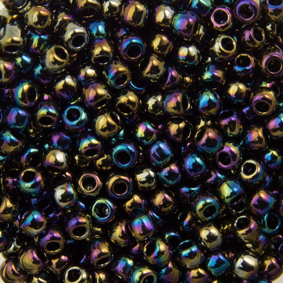 11/0 TOHO ROUND Metallic Rainbow Iris Seed Bead (8g)
