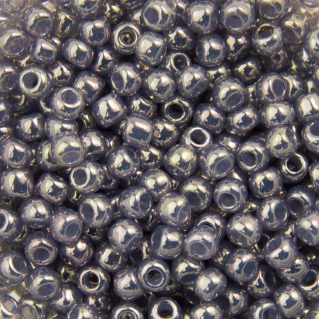 11/0 TOHO ROUND Gold Lustered Pale Wisteria Seed Bead (8g)