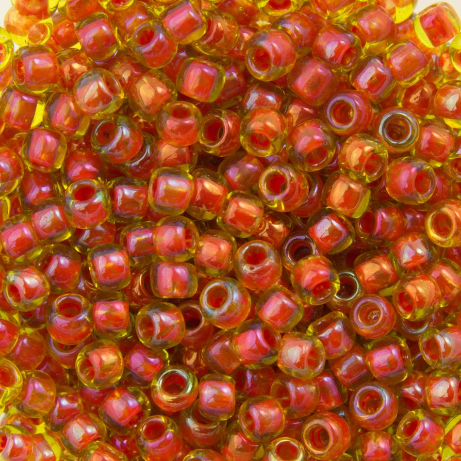 11/0 TOHO ROUND Inside Color Jonquil / Hyacinth Lined Seed Bead (8g)