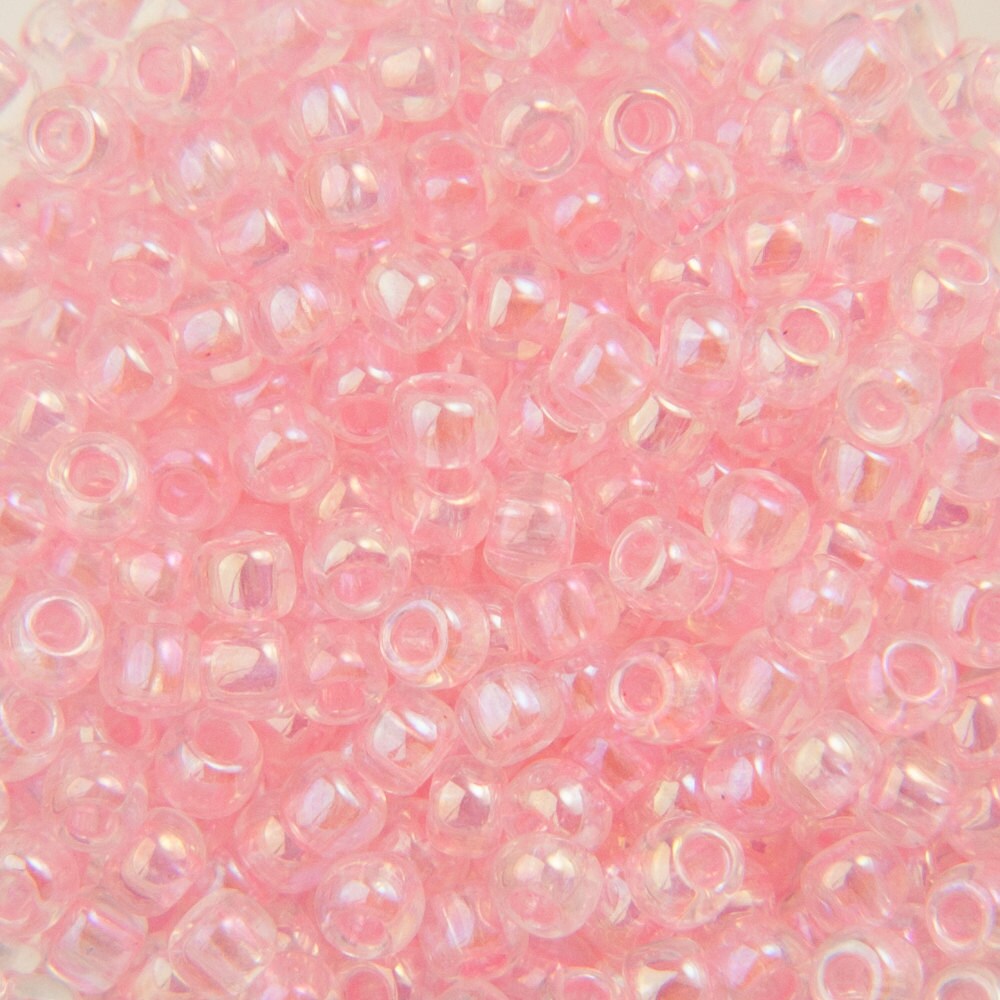 11/0 TOHO ROUND Dyed Rainbow Ballerina Pink Seed Bead (8g)