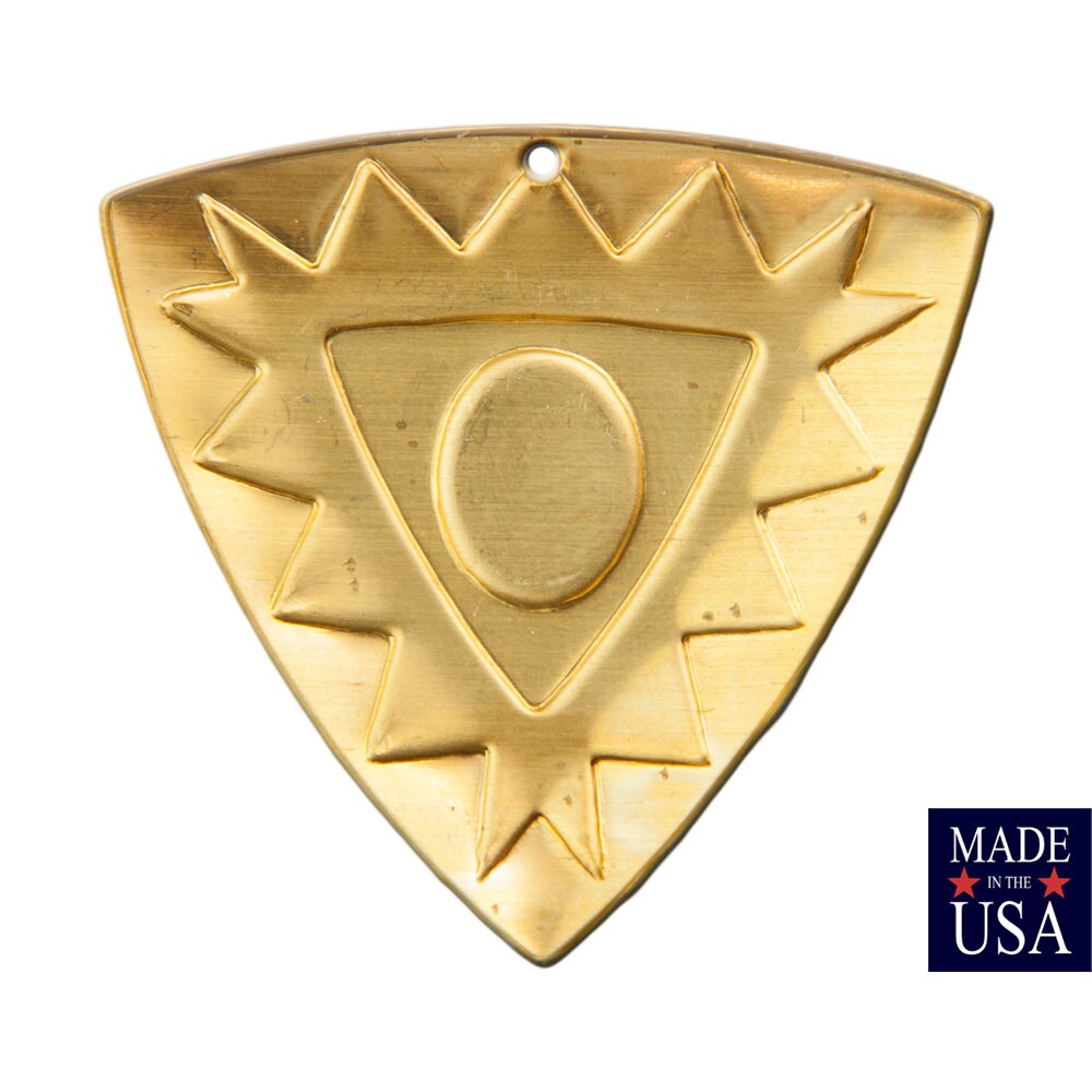 1 BOTTOM Hole Southwestern Triangle with Setting 38mm (4)