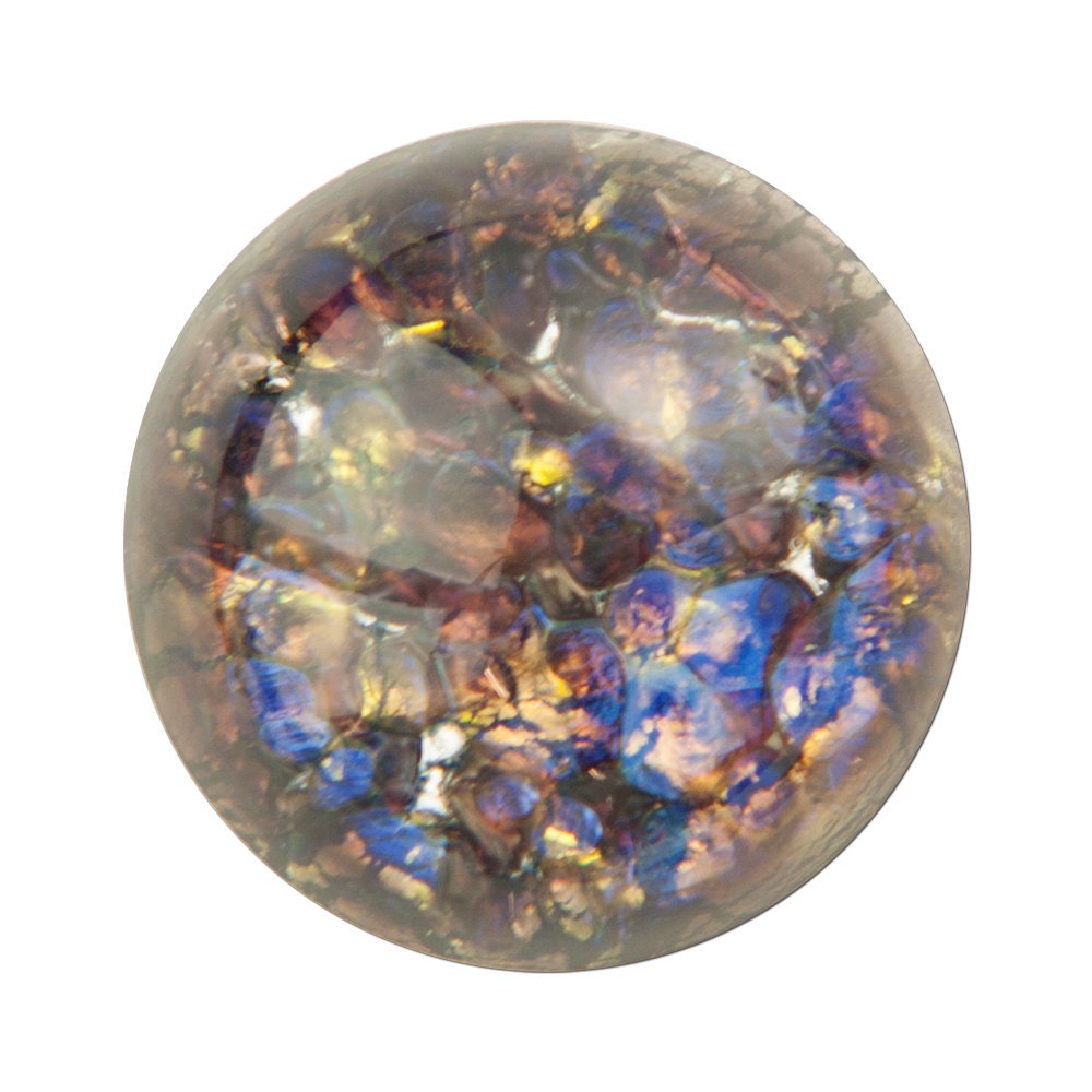 Amethyst Foil Opal Round Cabochon 18mm (1) cab3008E