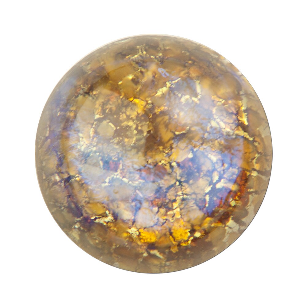 Topaz Foil Opal Round Cabochon 18mm (1) cab3008D