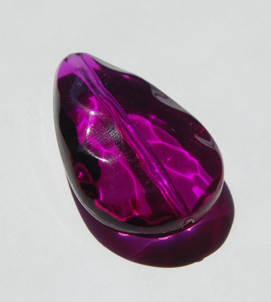 Vintage Water Colors Purple Pendant Focal Bead Germany pnd061