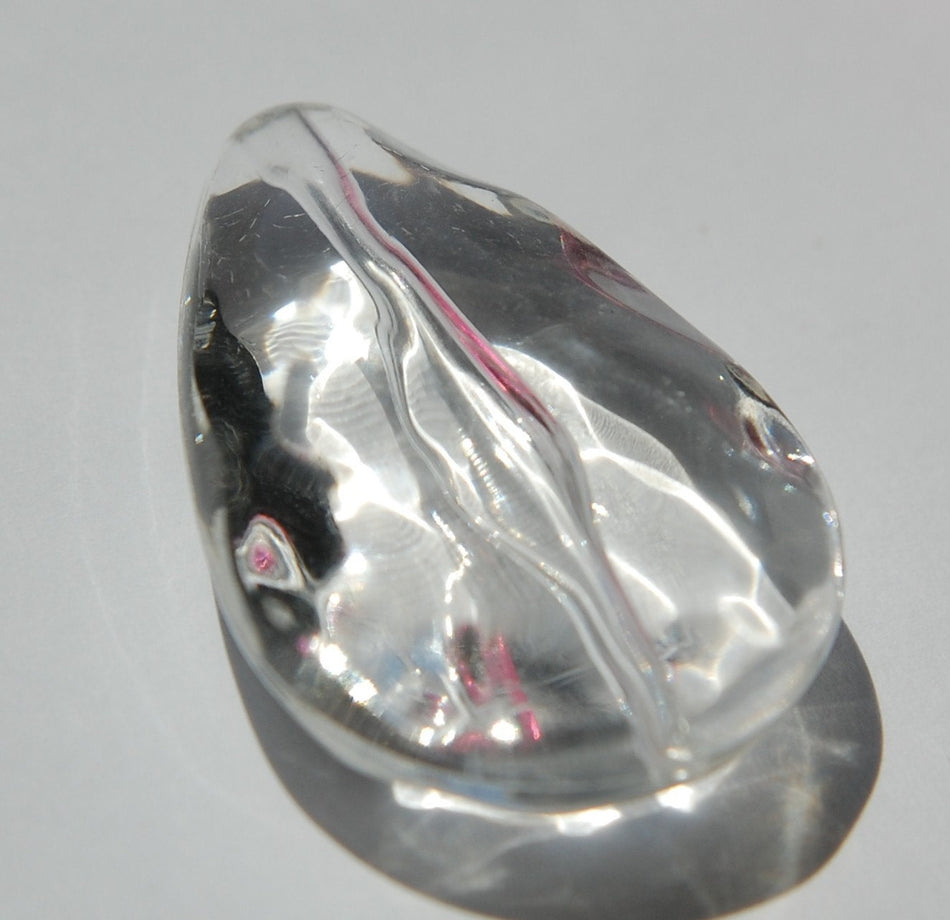 Vintage Water Colors Clear Pendant Focal Bead Germany pnd061B
