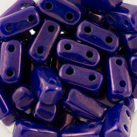 3/6mm Indigo Vega Czech Mate Brick Beads (50)