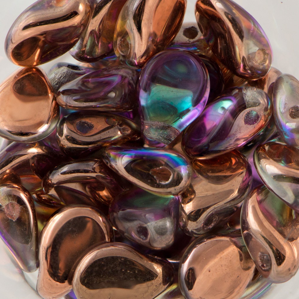 7x5mm Crystal Gossamer Preciosa Czech Pip Glass Beads (50)