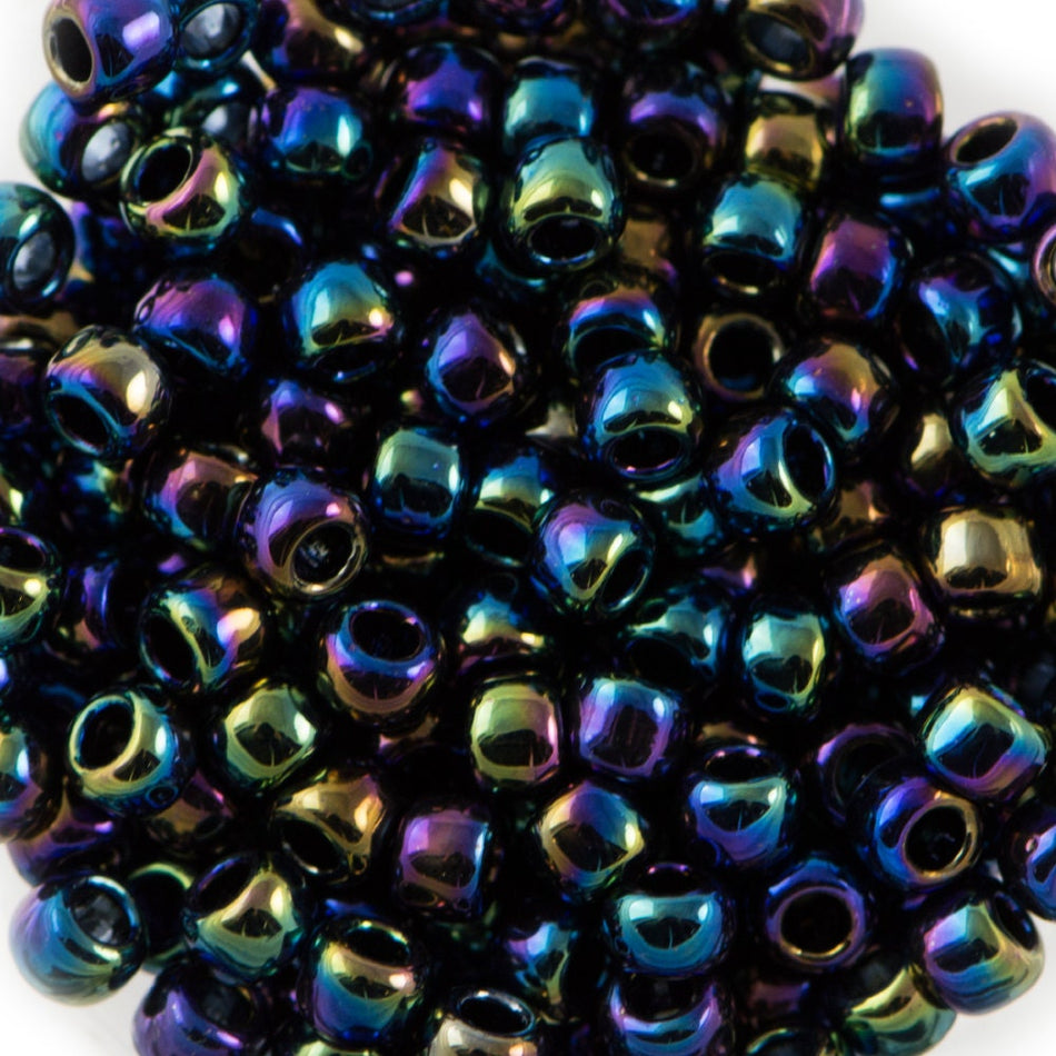 8/0 TOHO ROUND Metallic Iris Rainbow Seed Bead (8g)