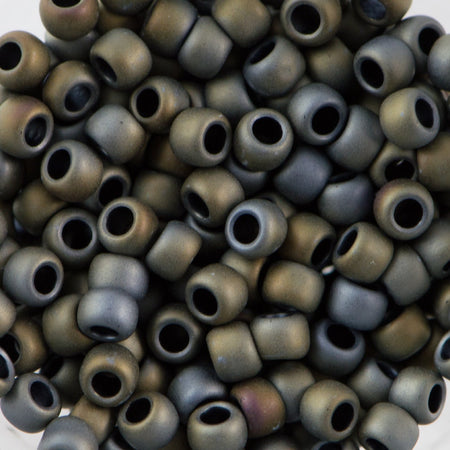 8/0 TOHO ROUND Matte Color Iris Gray Seed Bead (8g)