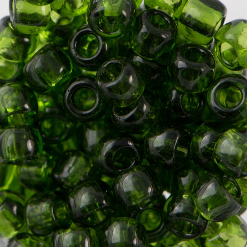 6/0 TOHO ROUND Transparent Olivine Seed Bead (8g)