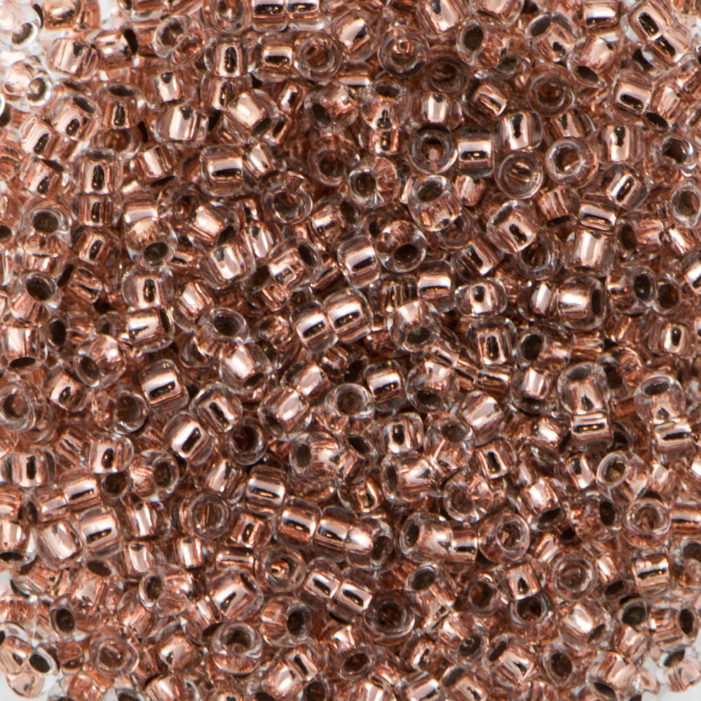 15/0 TOHO ROUND Copper Lined Crystal Seed Bead (8g)