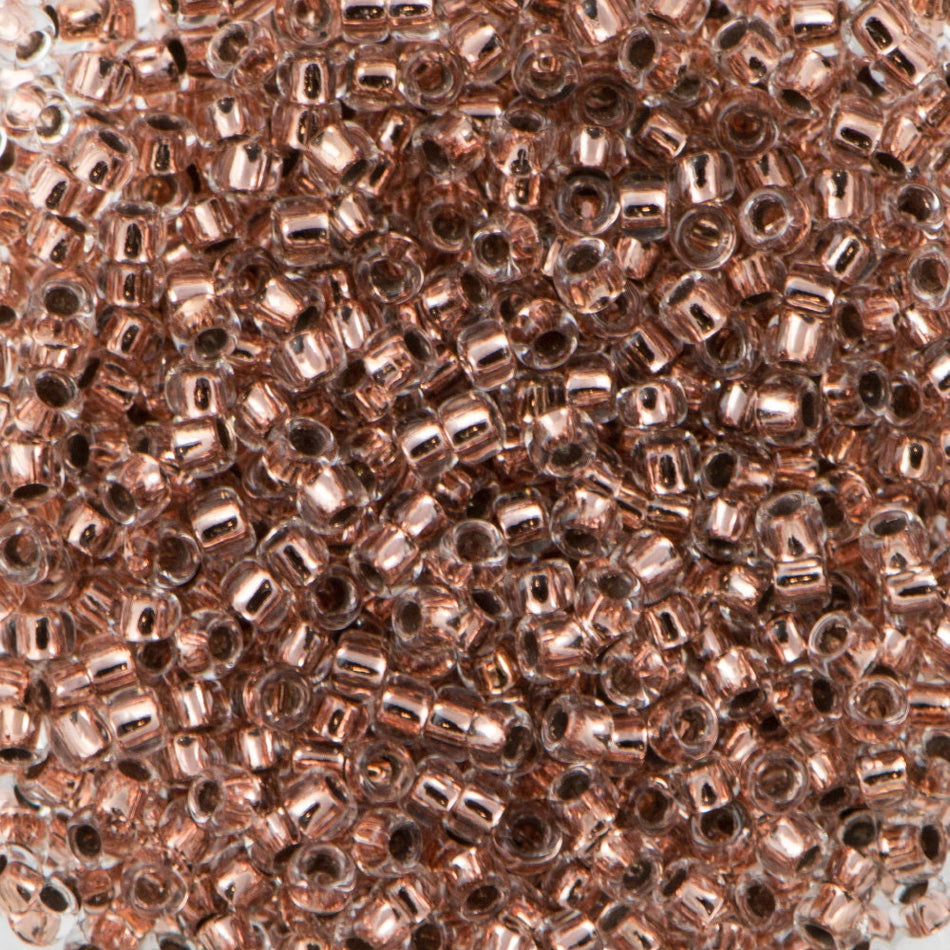 15/0 TOHO ROUND Copper Lined Crystal Seed Bead (8g)