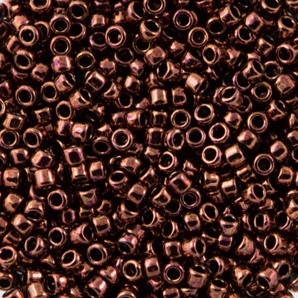 15/0 TOHO ROUND Dark Bronze Seed Bead (8g)