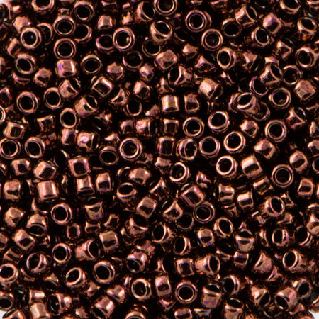 15/0 TOHO ROUND Dark Bronze Seed Bead (8g)