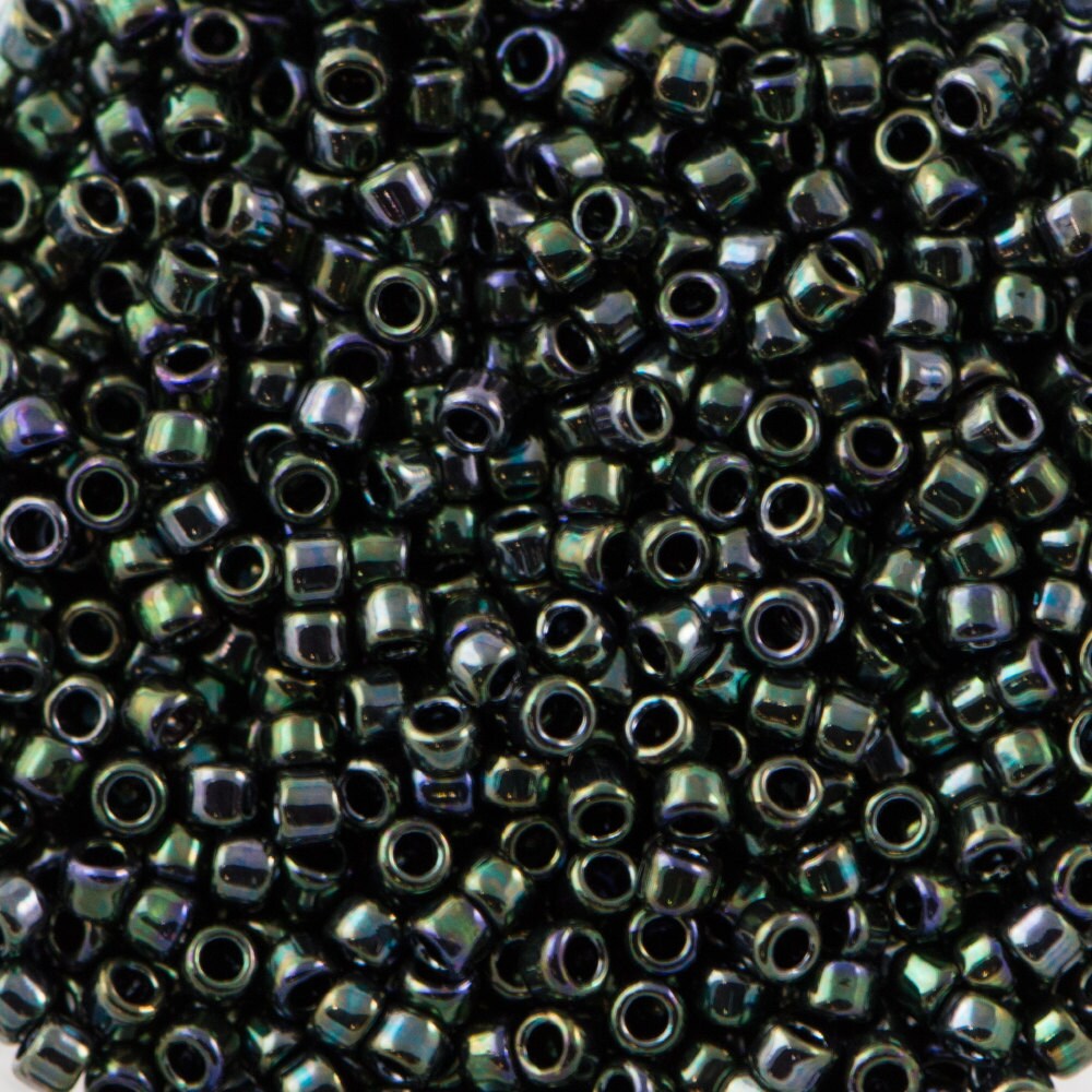 15/0 TOHO ROUND Metallic Moss Seed Bead (8g)
