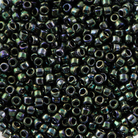 15/0 TOHO ROUND Metallic Moss Seed Bead (8g)