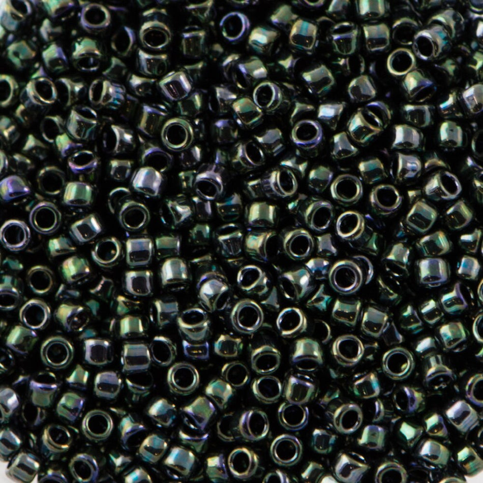 15/0 TOHO ROUND Metallic Moss Seed Bead (8g)