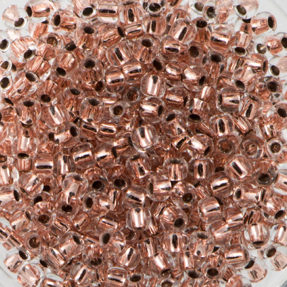 11/0 TOHO ROUND Copper Lined Crystal Seed Bead (8g)