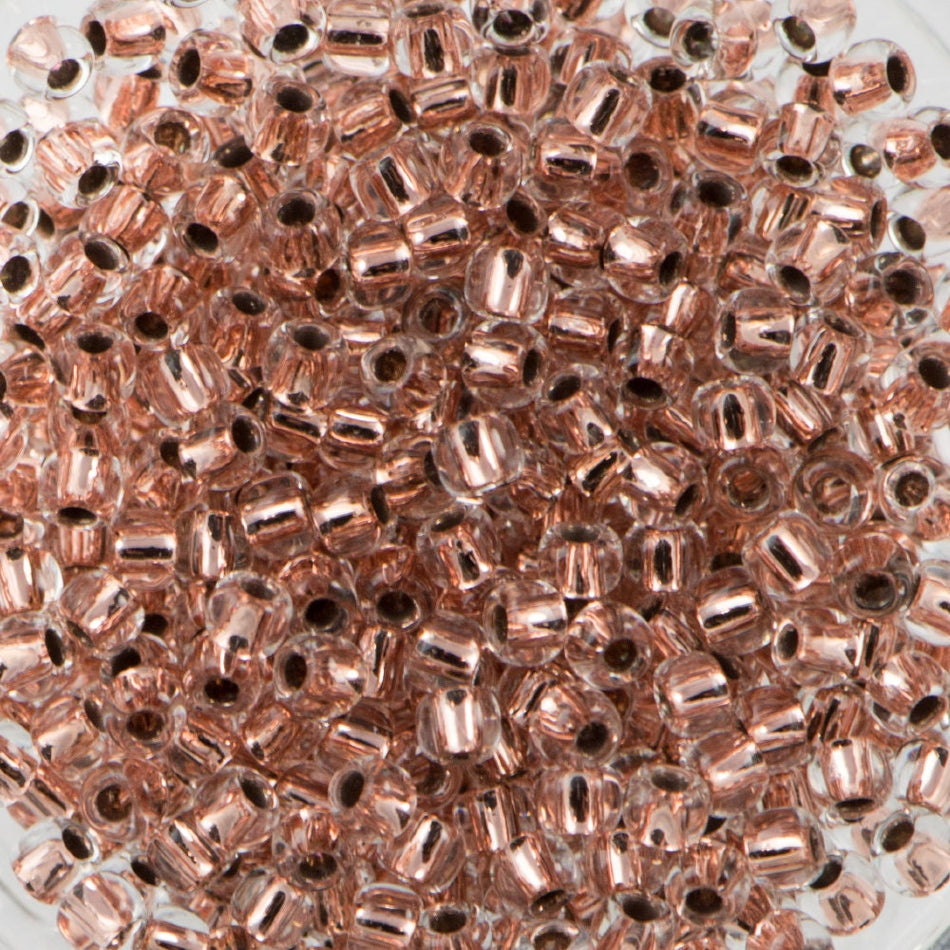 11/0 TOHO ROUND Copper Lined Crystal Seed Bead (8g)