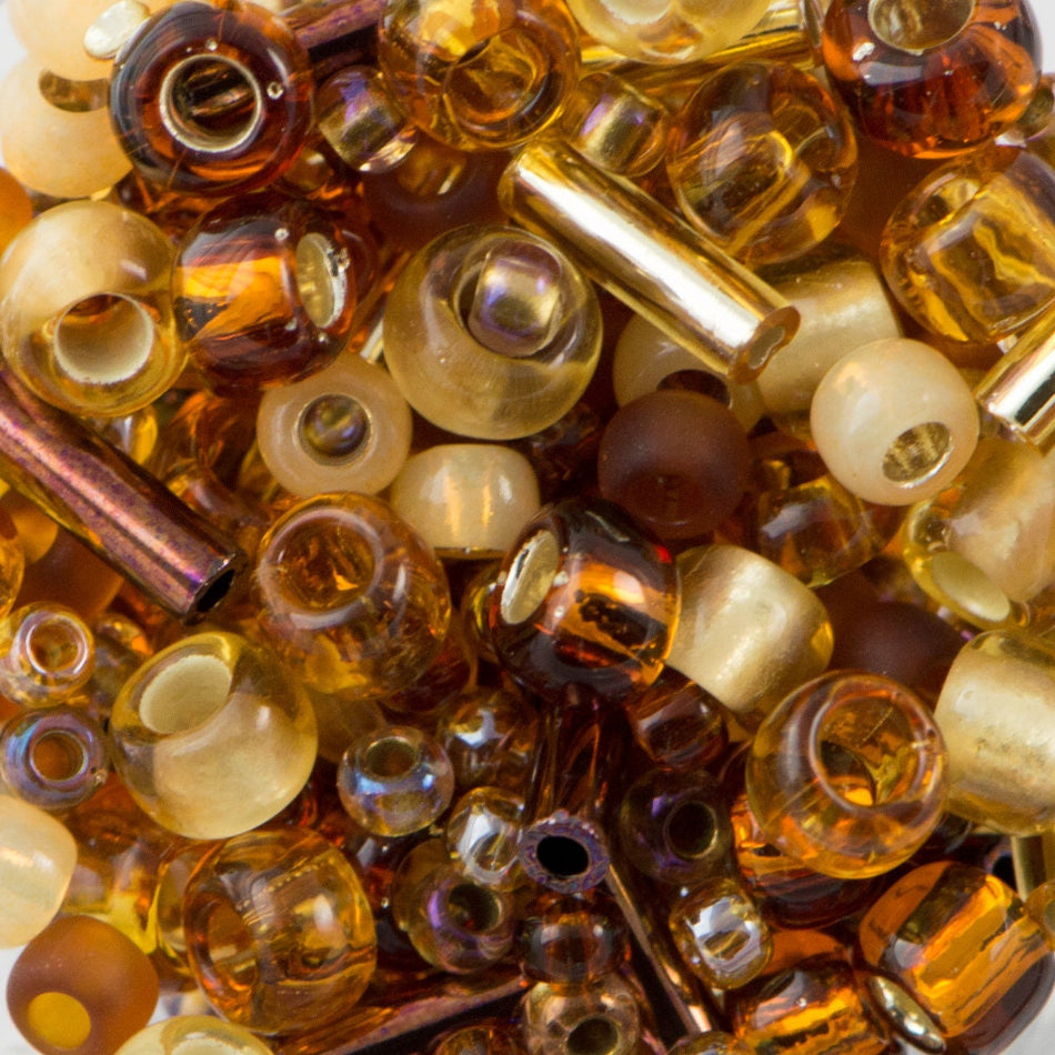 ASSROTED TOHO Seed Bead Kohaku - Amber Mix