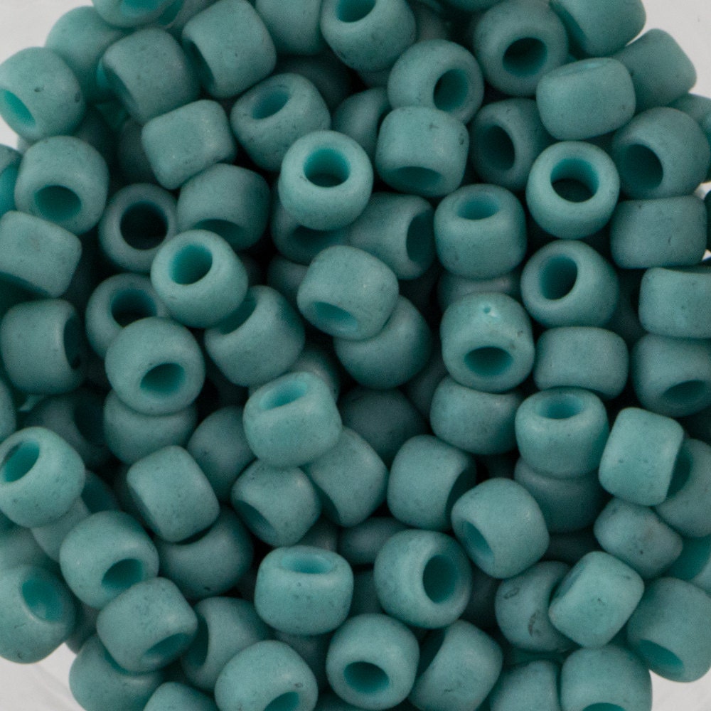 8/0 TOHO ROUND Semi Glazed Turquoise Seed Bead (8g)
