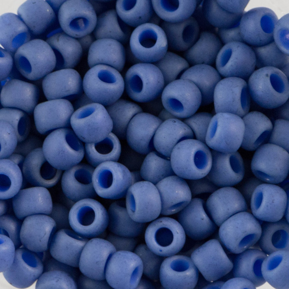 8/0 TOHO ROUND Semi Glazed Soft Blue Seed Bead (8g)