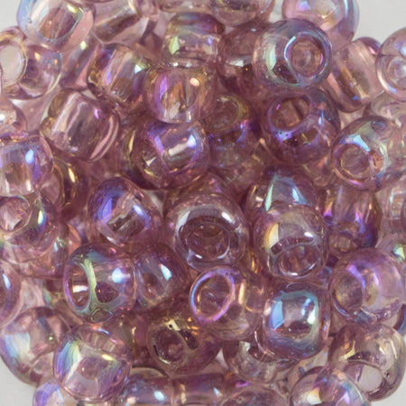 6/0 TOHO ROUND Transparent Rainbow Light Amethyst Seed Bead (8g)