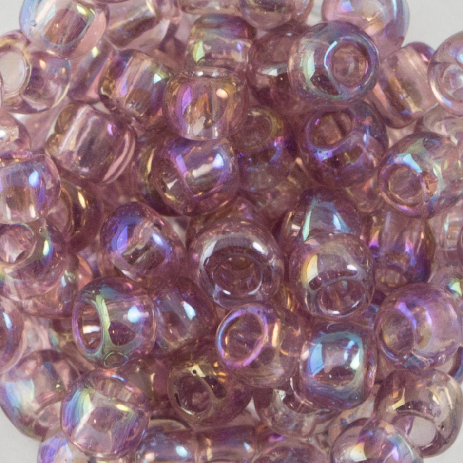 6/0 TOHO ROUND Transparent Rainbow Light Amethyst Seed Bead (8g)