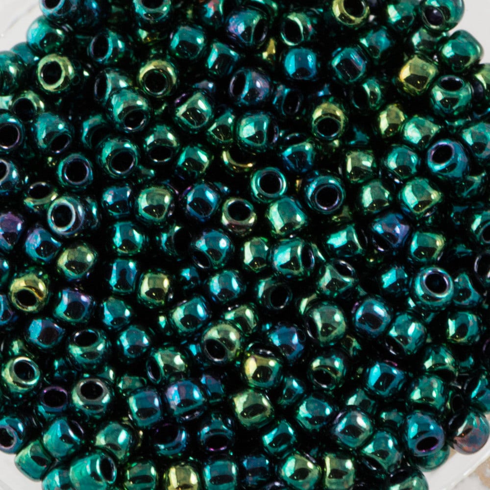 11/0 TOHO ROUND Higher Metallic June Bug Seed Bead (8g)
