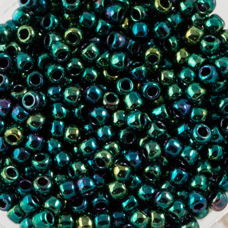 11/0 TOHO ROUND Higher Metallic June Bug Seed Bead (8g)