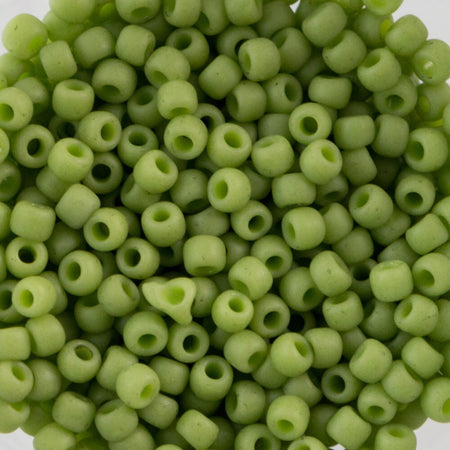 11/0 TOHO ROUND Semi Glazed Honeydew Seed Bead (8g)
