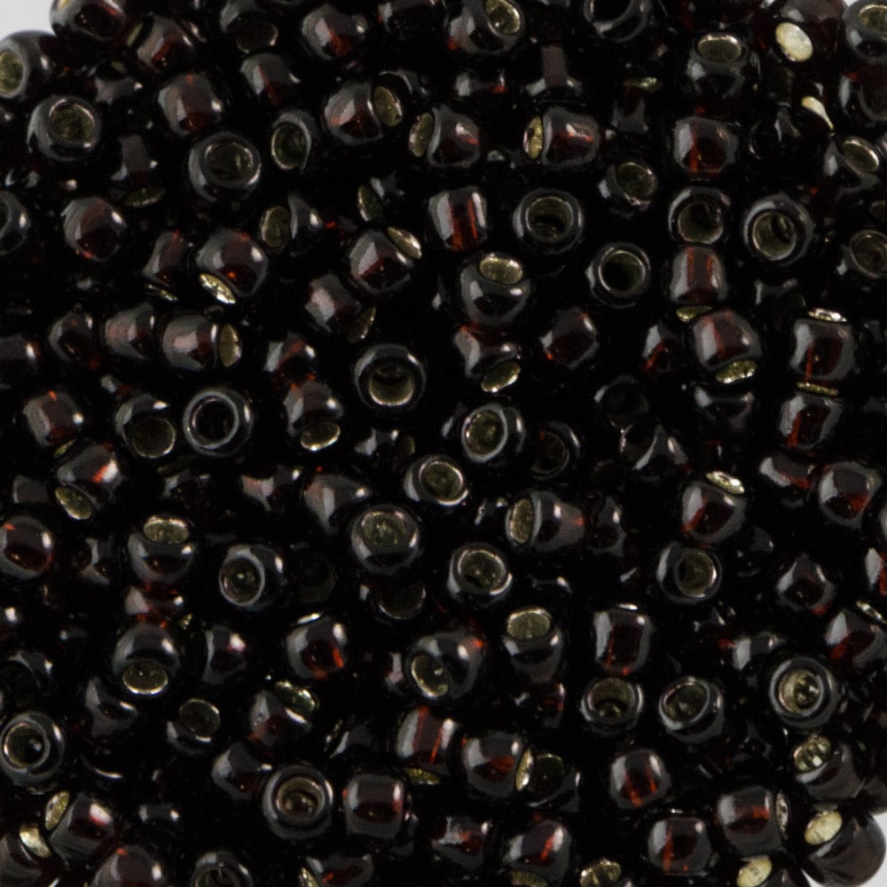11/0 TOHO ROUND Silver Lined Root Beer Seed Bead (8g)