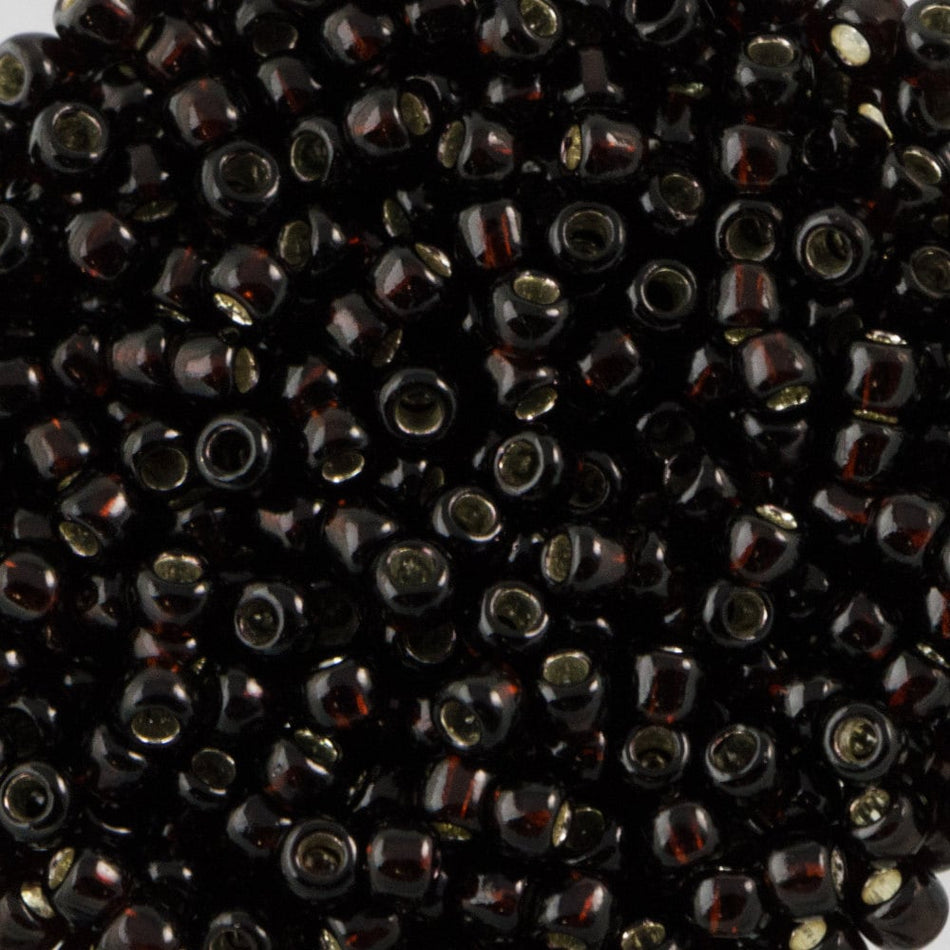 11/0 TOHO ROUND Silver Lined Root Beer Seed Bead (8g)